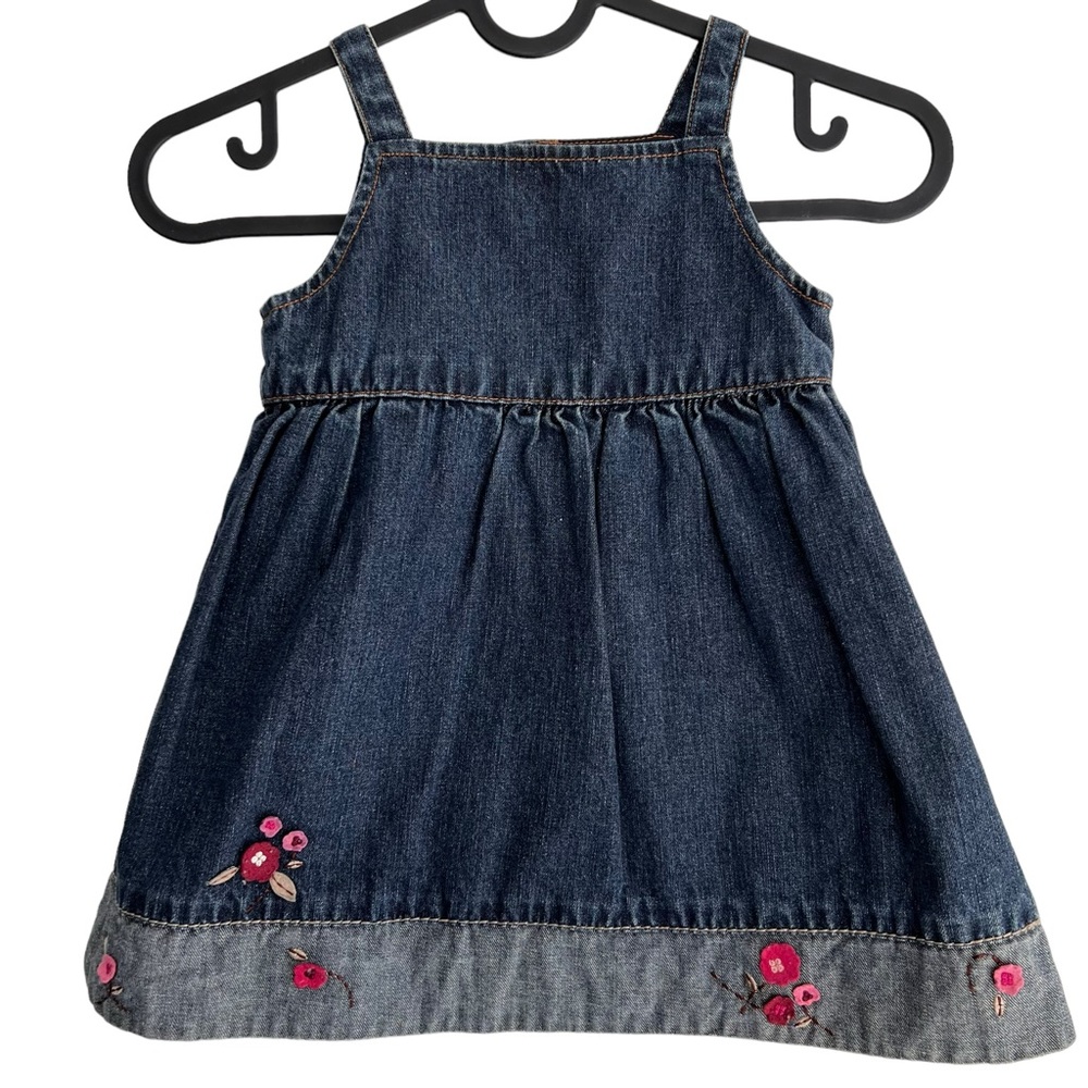 Baby Gap embroidered denim dress